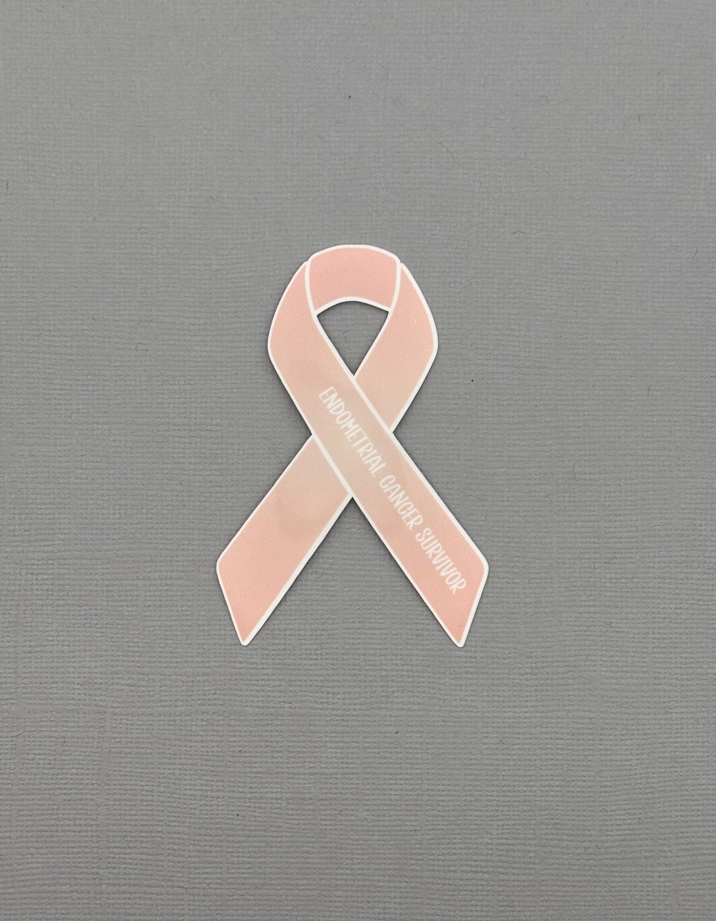 Endometrial Cancer Survivor Ribbon Sticker