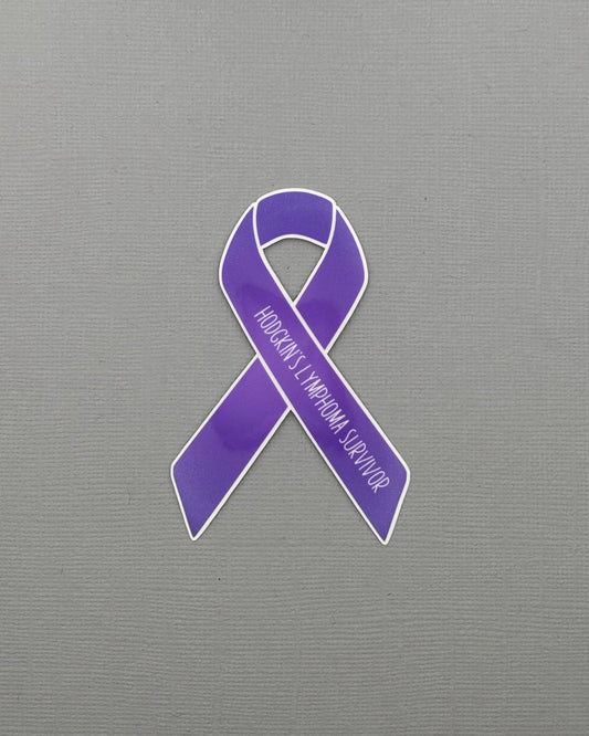 Hodgkin's Lymphoma Survivor Ribbon Sticker