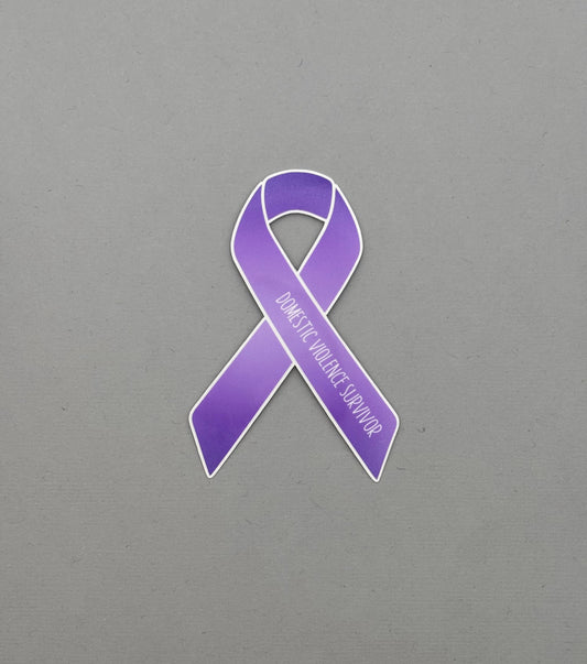 Domestic Violence Survivor Ribbon Sticker