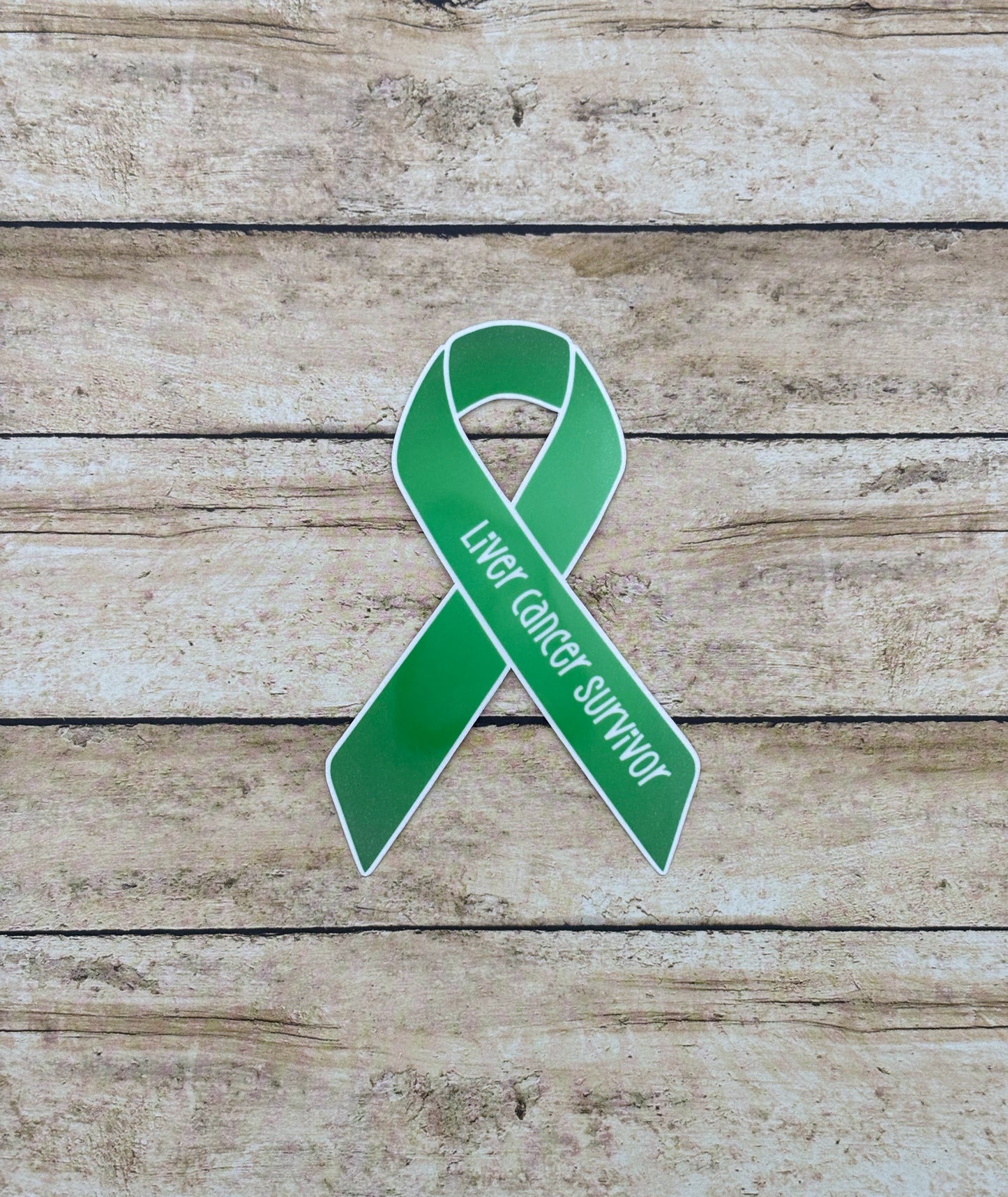 Liver Cancer Survivor Ribbon Sticker