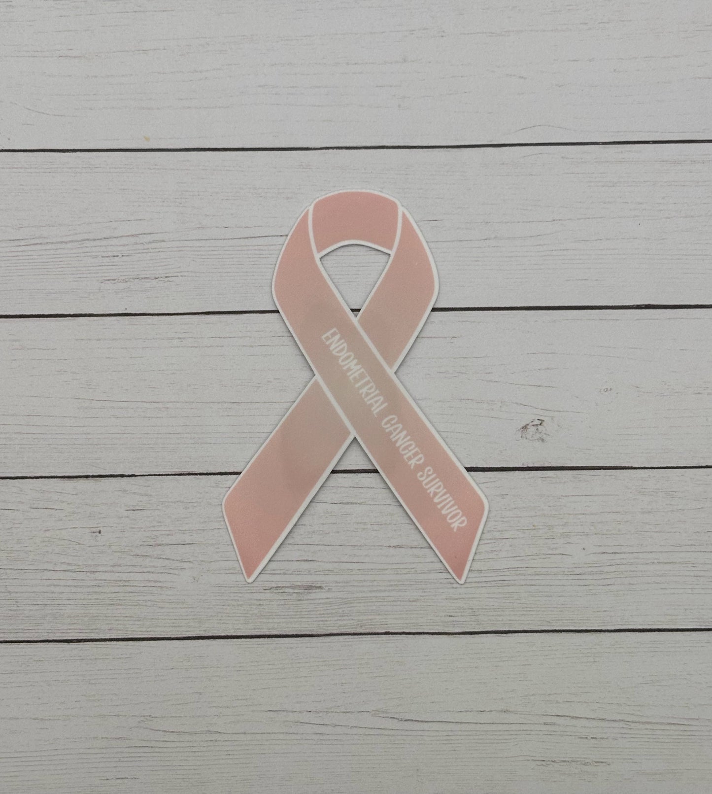 Endometrial Cancer Survivor Ribbon Sticker