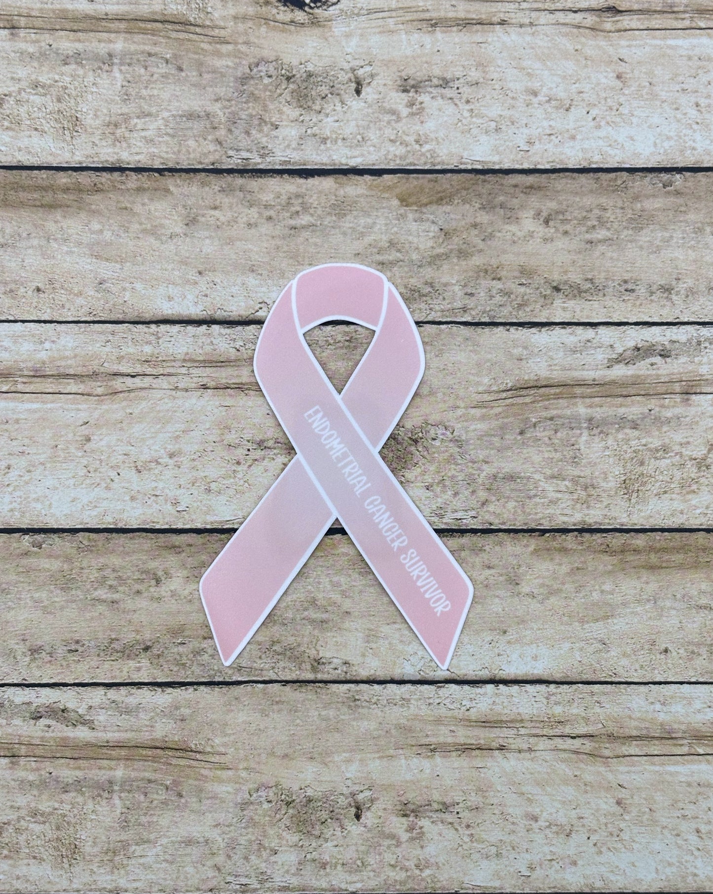 Endometrial Cancer Survivor Ribbon Sticker