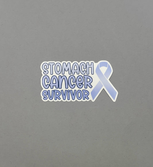 Stomach Cancer Survivor with Ribbon Sticker