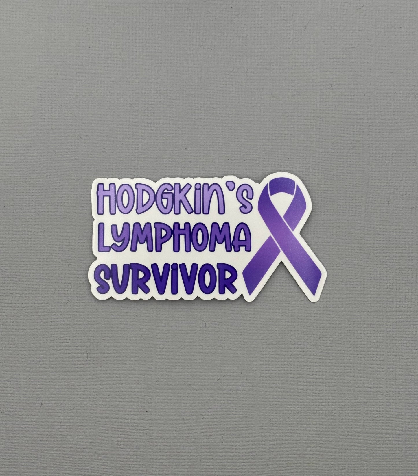 Hodgkin's Lymphoma Survivor with Ribbon Sticker