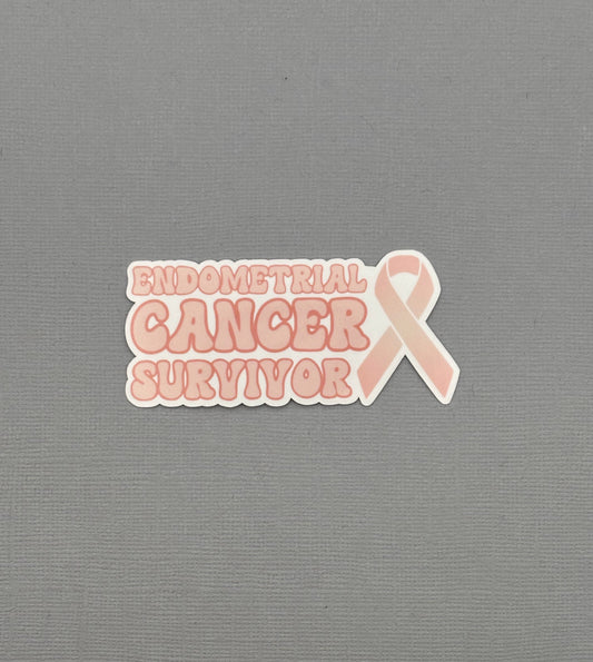 Endometrial Cancer Survivor with Ribbon Sticker