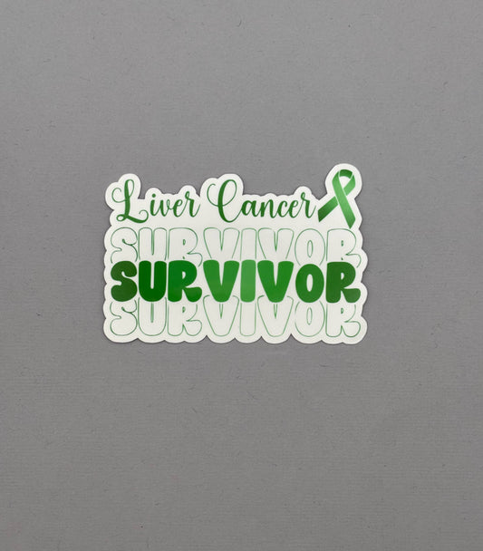 Liver Cancer Survivor Sticker