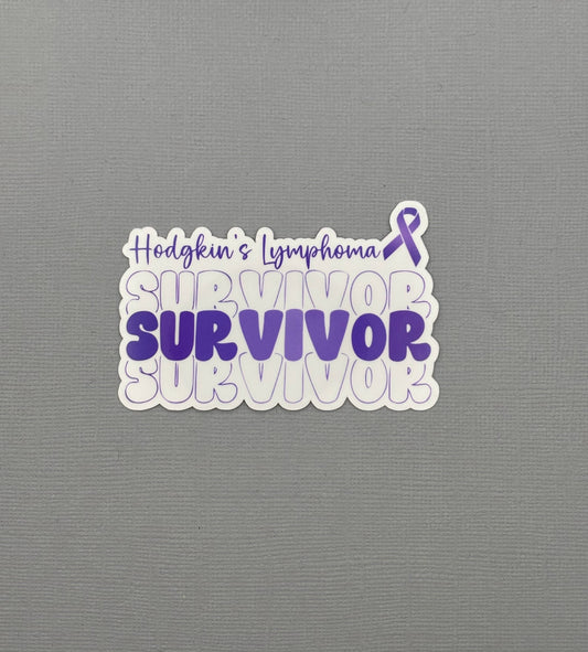 Hodgkin's Lymphoma Survivor Sticker
