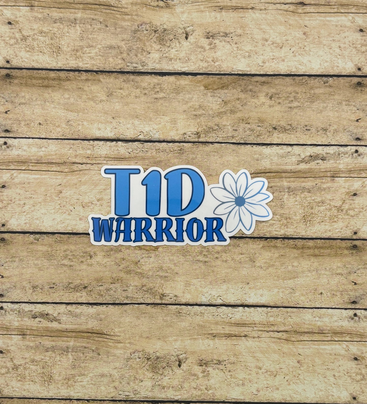 T1D Warrior Flower Sticker