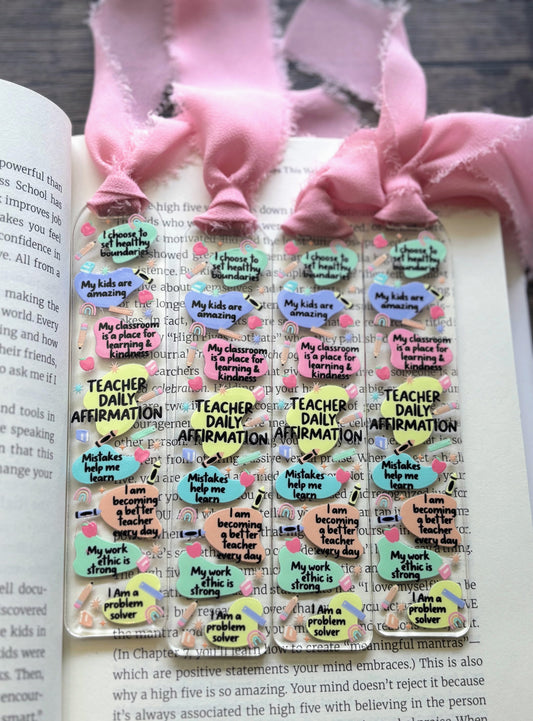 Teacher Daily Affirmation Bookmark
