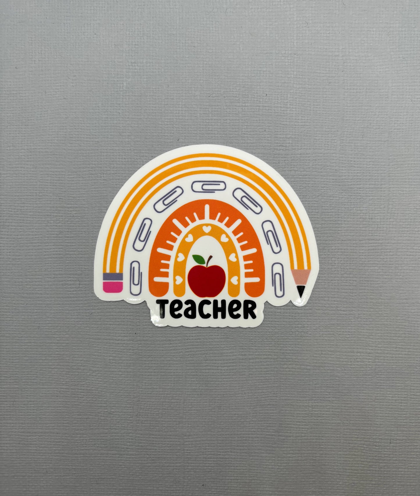 Teacher Rainbow Sticker