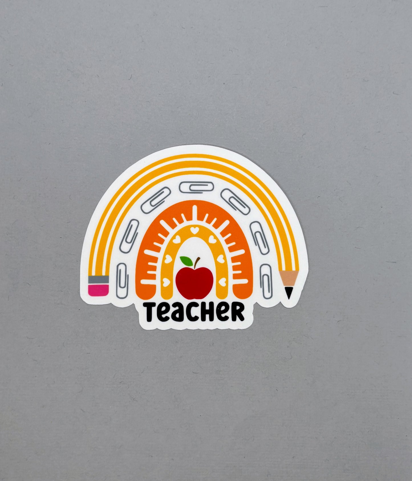 Teacher Rainbow Sticker