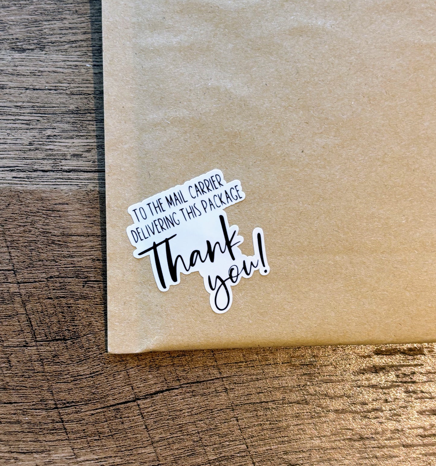 Thank you Mail Carrier Small Business Packaging Stickers