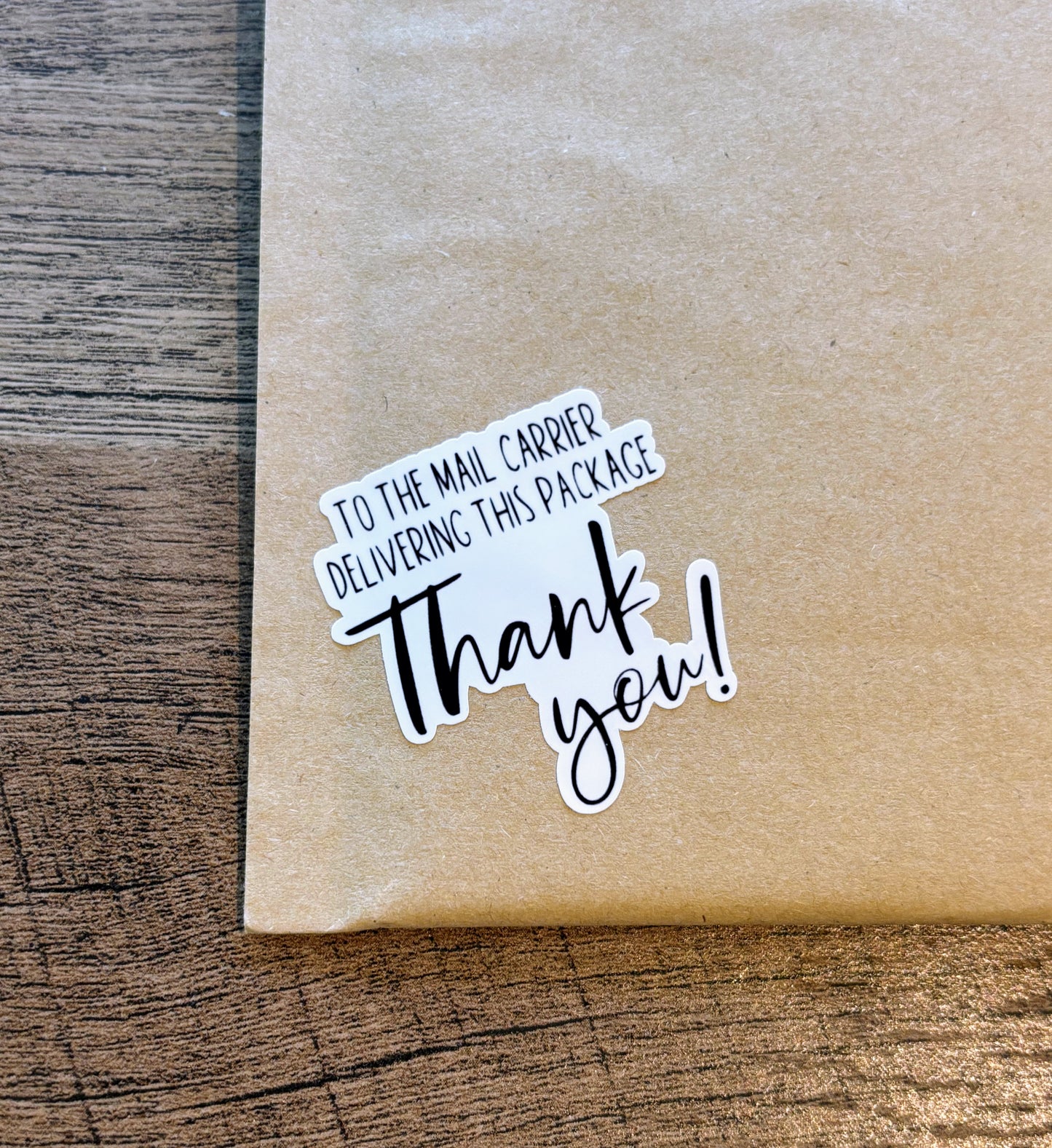 Thank you Mail Carrier Small Business Packaging Stickers