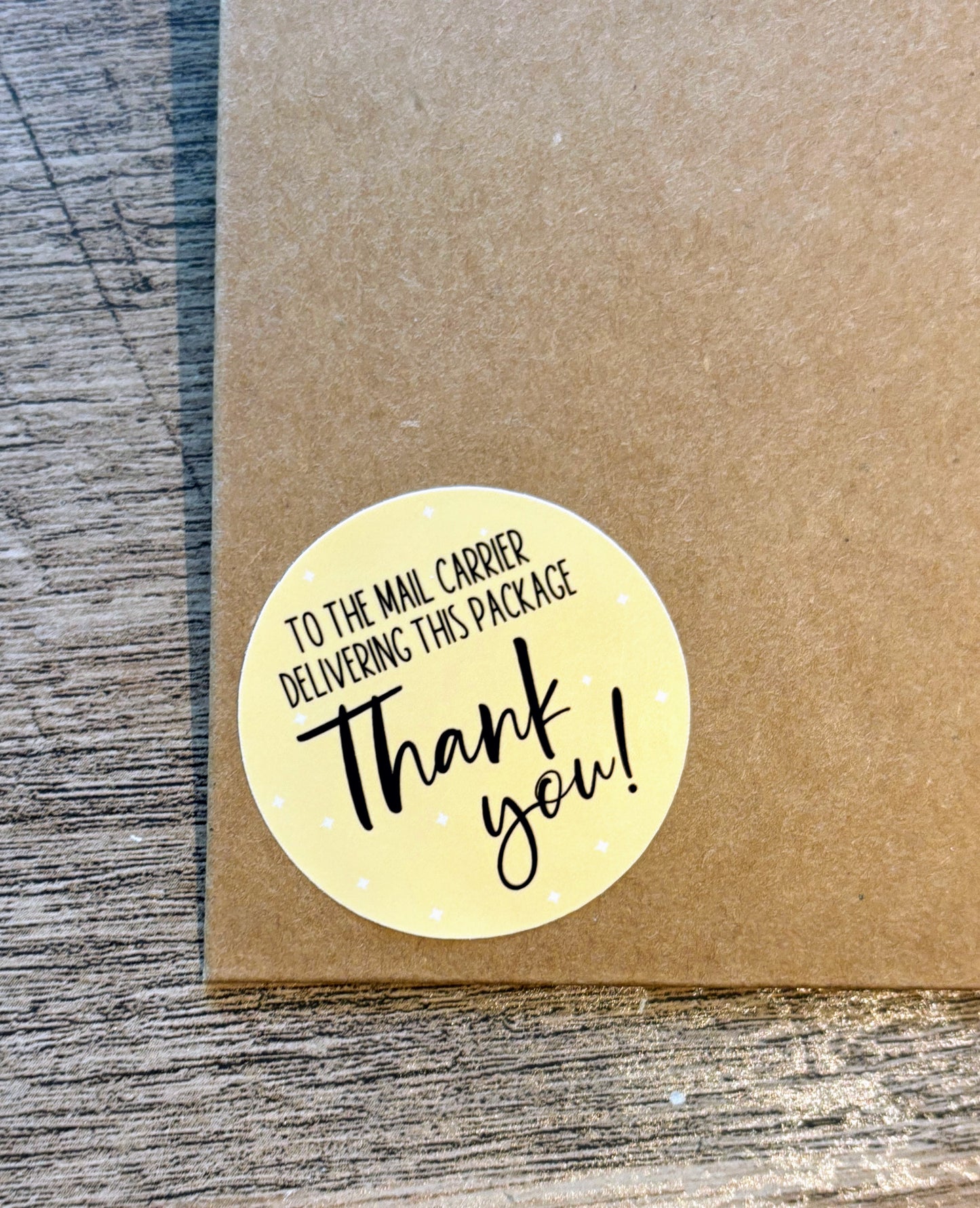 Thank you Mail Carrier Small Business Packaging Stickers