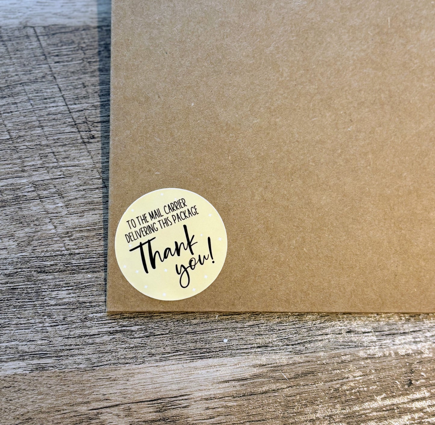 Thank you Mail Carrier Small Business Packaging Stickers