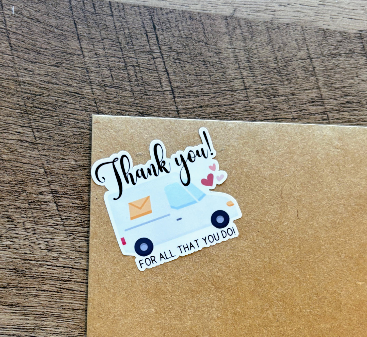 Thank you Mail Carrier Small Business Packaging Stickers