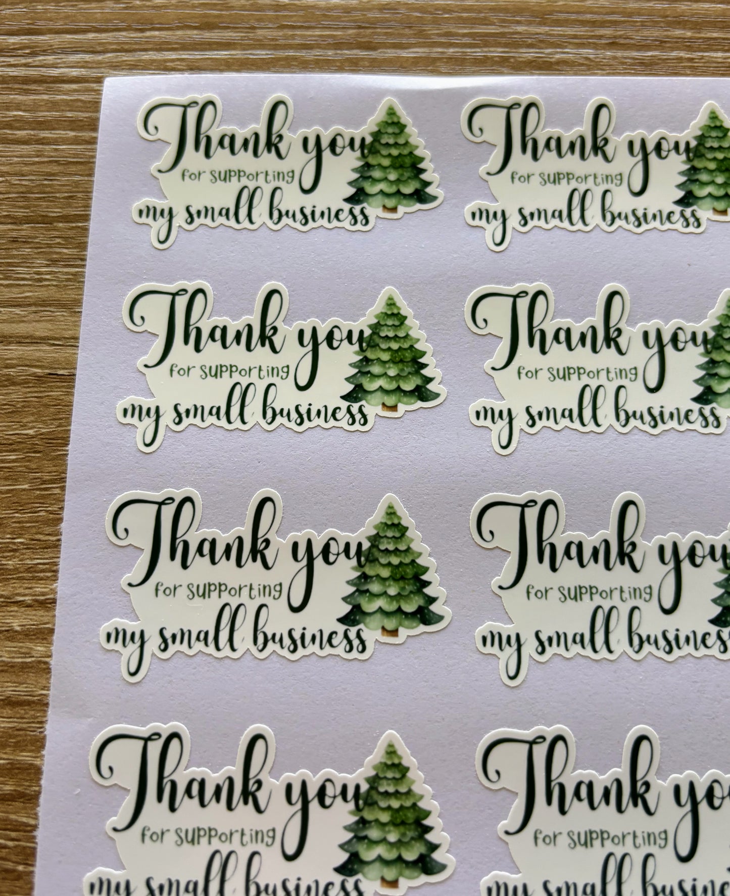 Thank you for Supporting my Small Business - Holiday Packaging Stickers