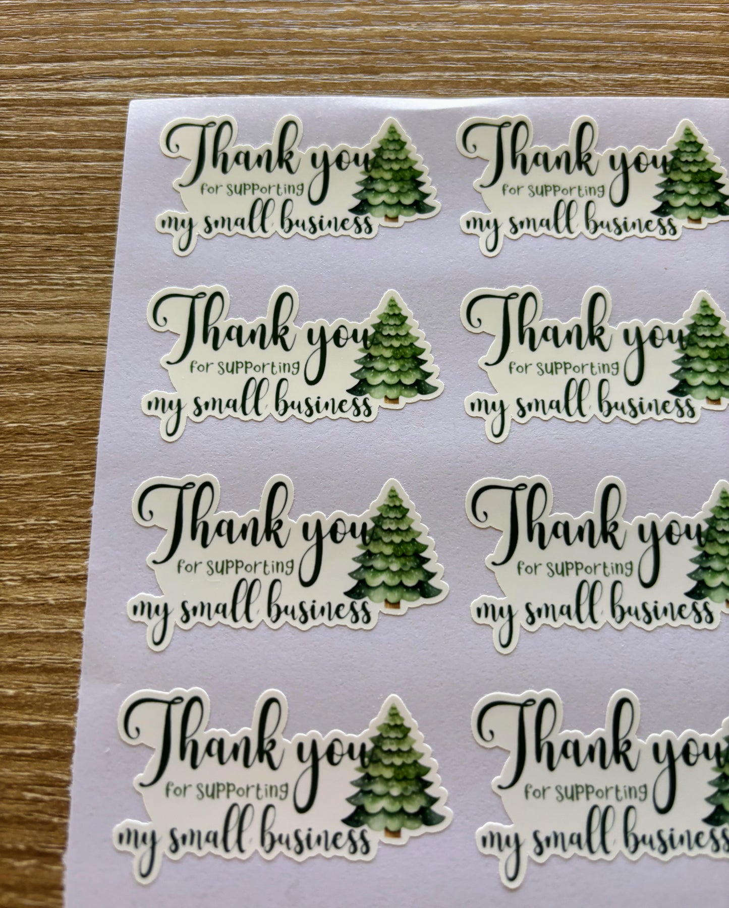 Thank you for Supporting my Small Business - Holiday Packaging Stickers