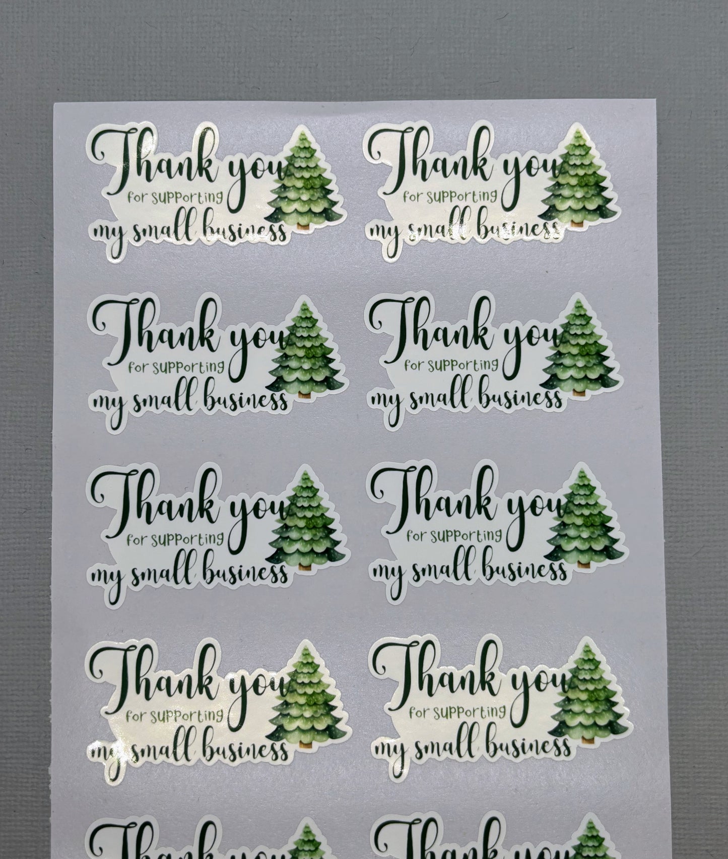 Thank you for Supporting my Small Business - Holiday Packaging Stickers