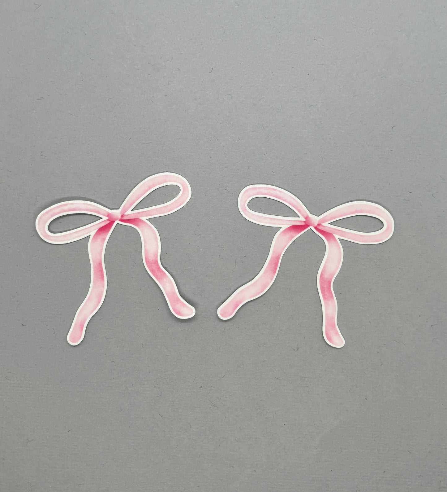 Pink Thin Bow Sticker Sets