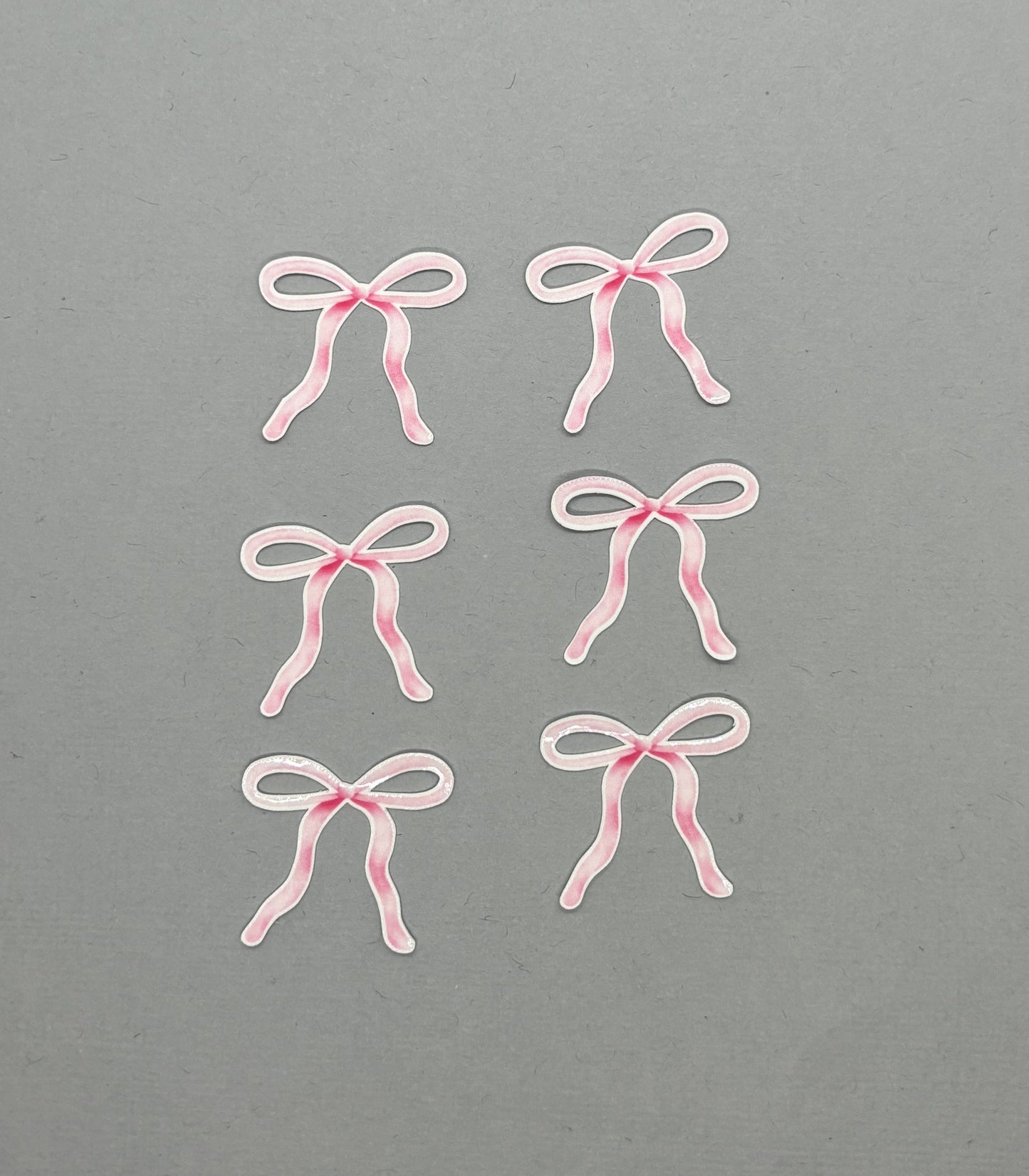 Pink Thin Bow Sticker Sets