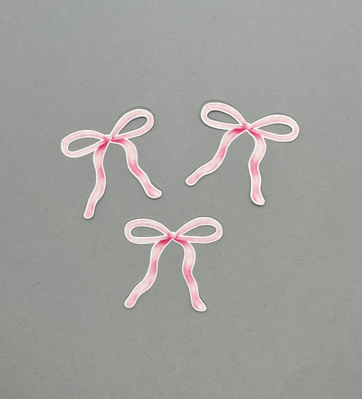 Pink Thin Bow Sticker Sets