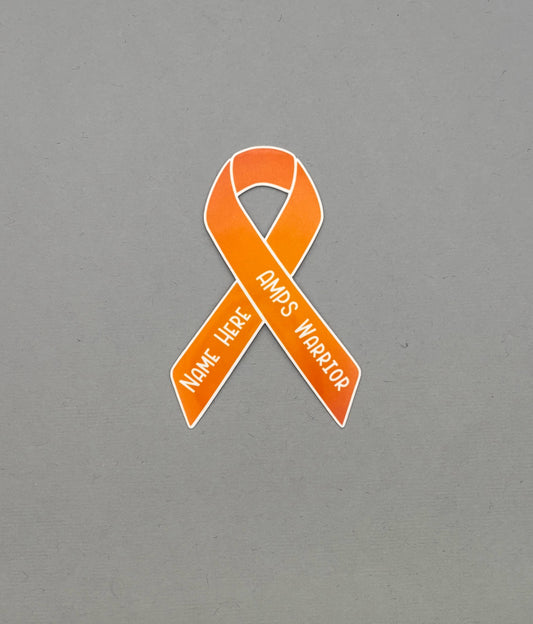 AMPS Warrior Custom Ribbon Sticker