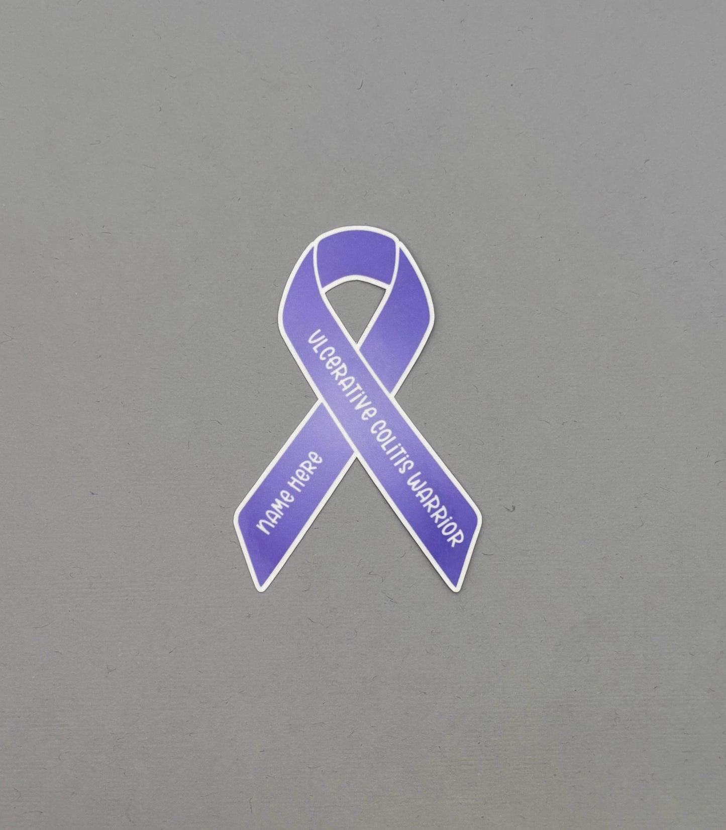 Ulcerative Colitis Warrior Custom Ribbon Sticker
