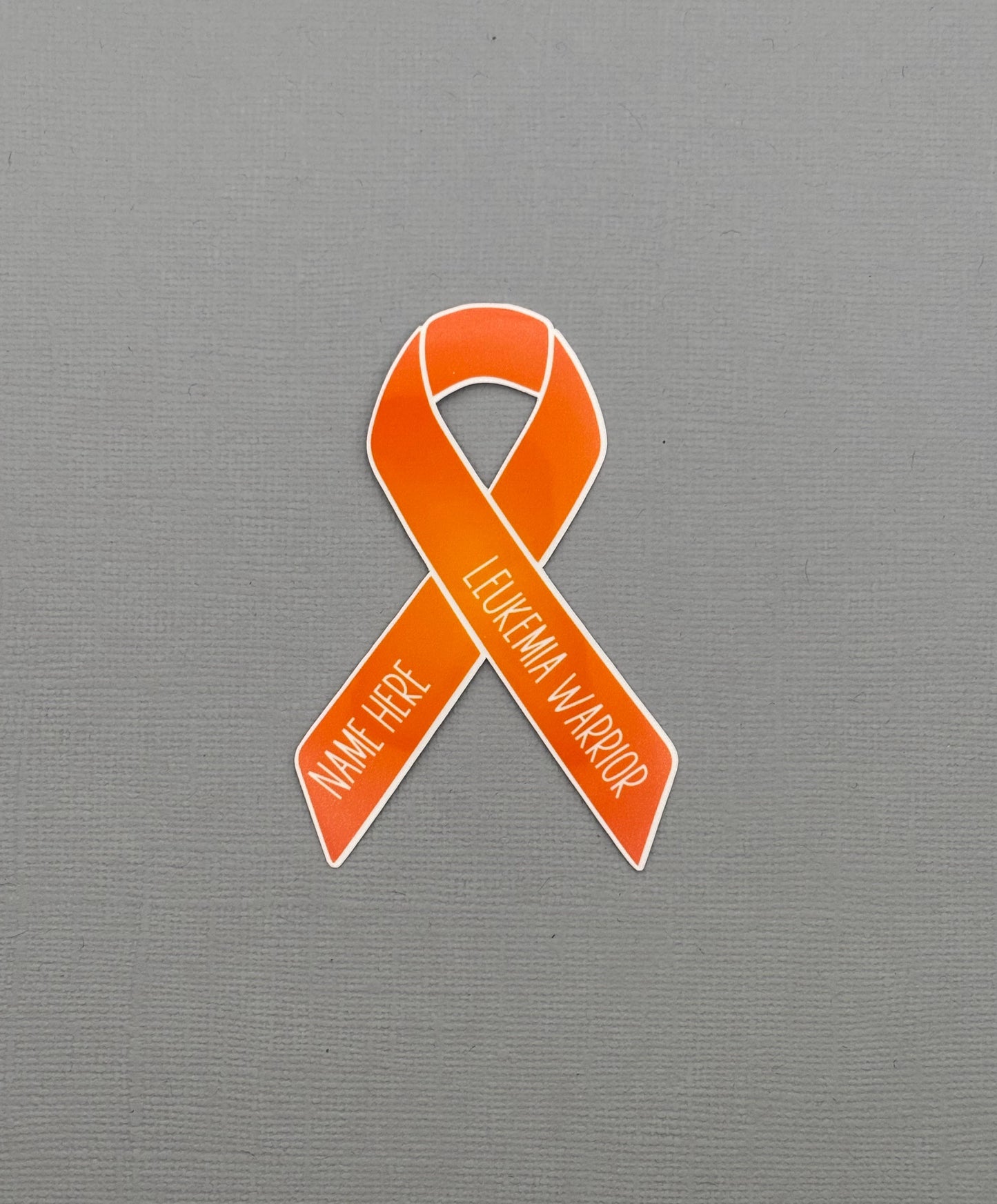 Leukemia Warrior Custom Ribbon Sticker