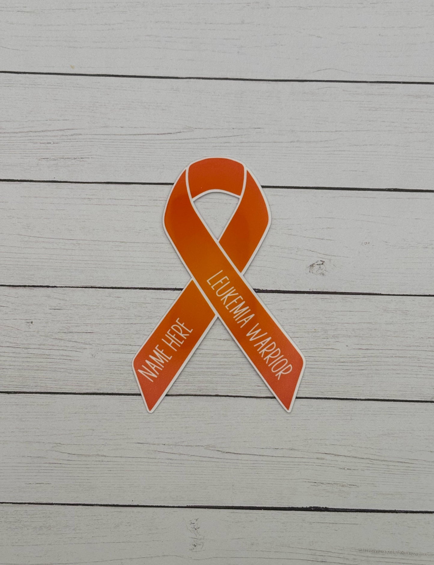 Leukemia Warrior Custom Ribbon Sticker
