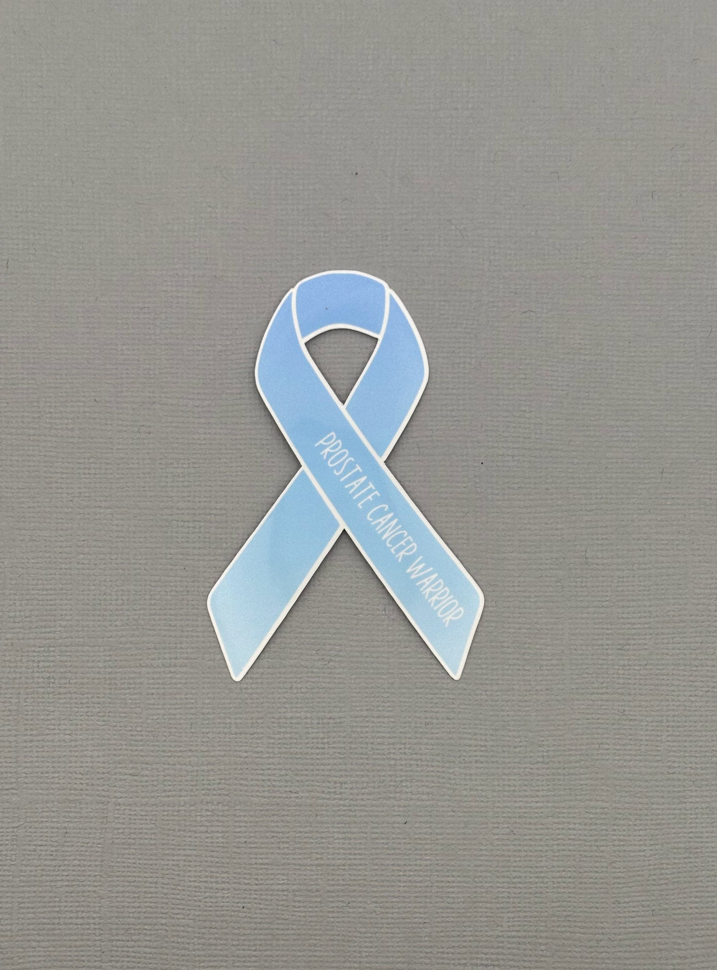 Prostate Cancer Warrior Ribbon Sticker