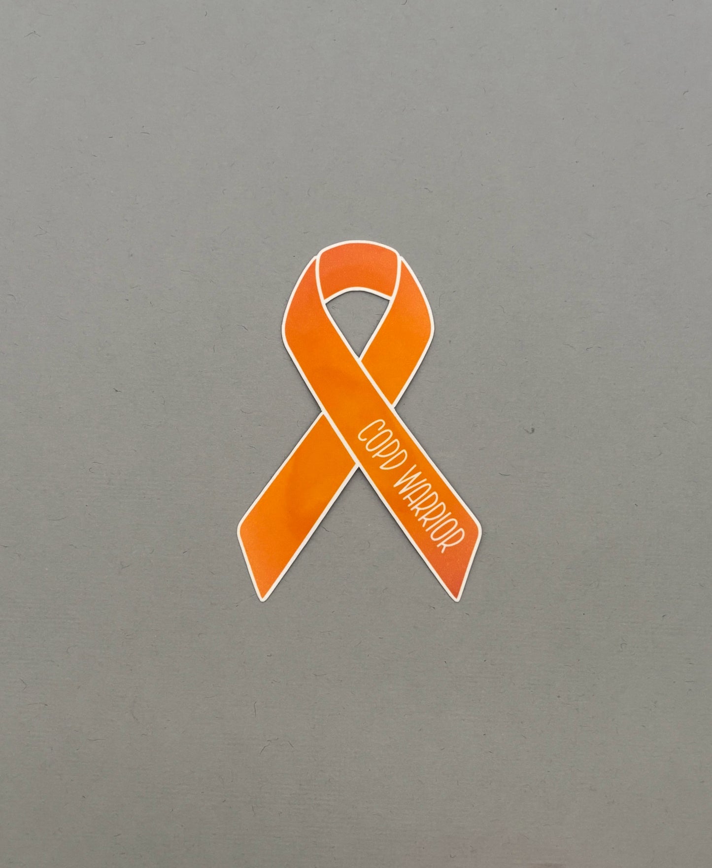 COPD Warrior Ribbon Sticker