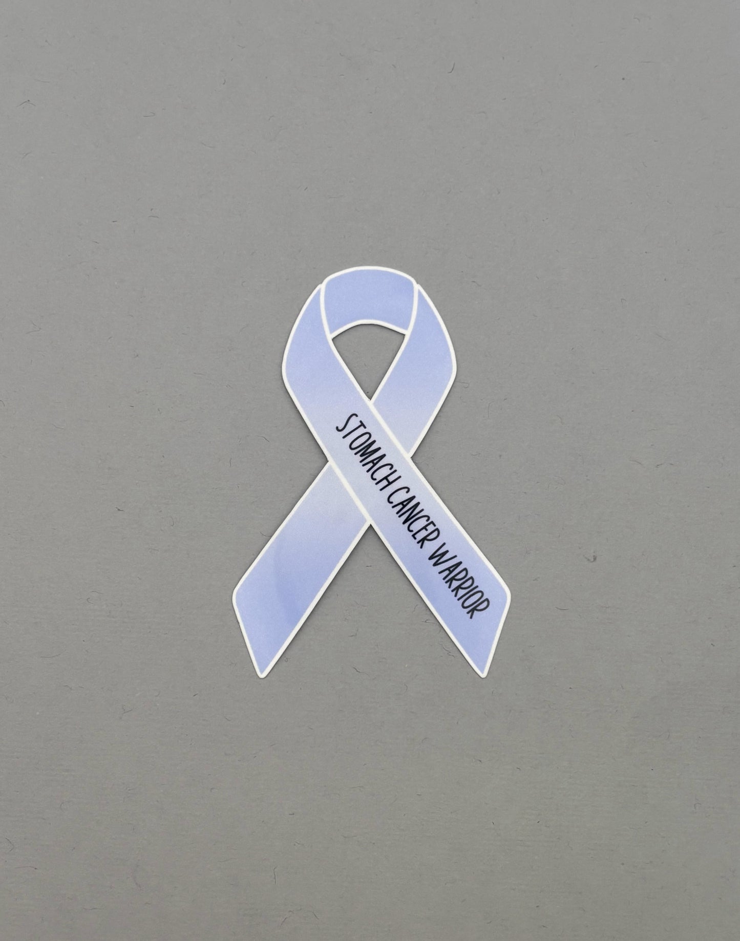 Stomach Cancer Warrior Ribbon Sticker