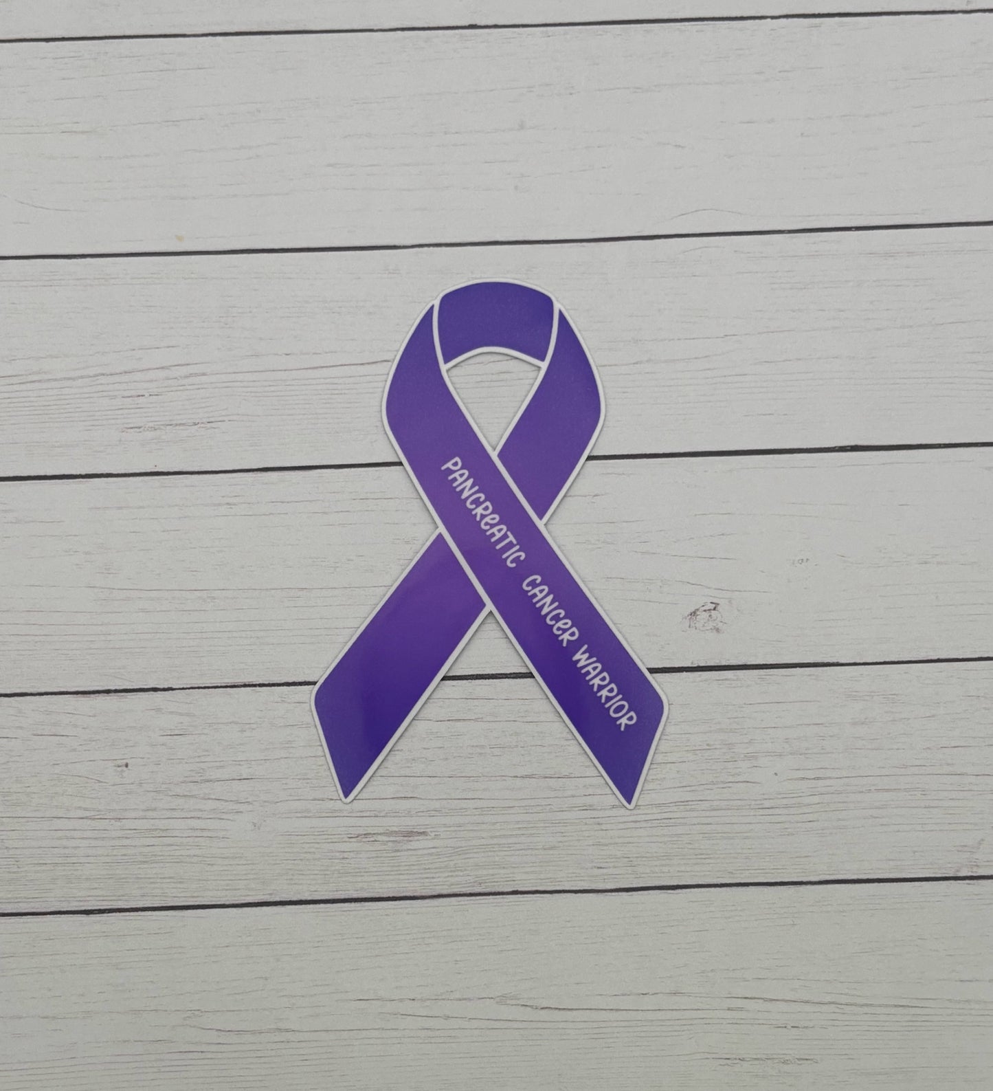 Pancreatic Cancer Warrior Ribbon Sticker