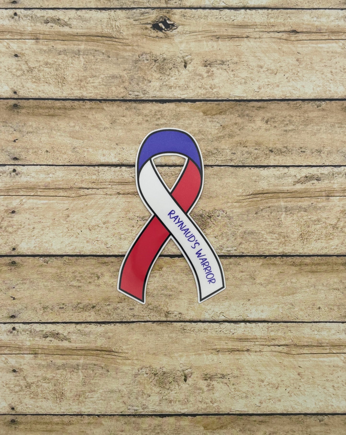Raynaud's Warrior Ribbon Sticker