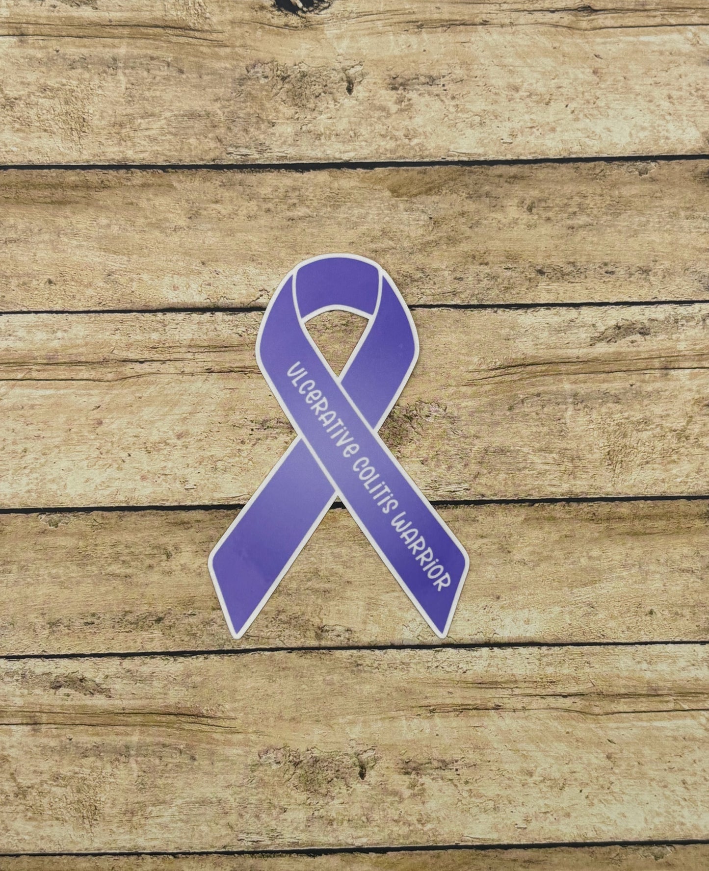 Ulcerative Colitis Warrior Ribbon Sticker