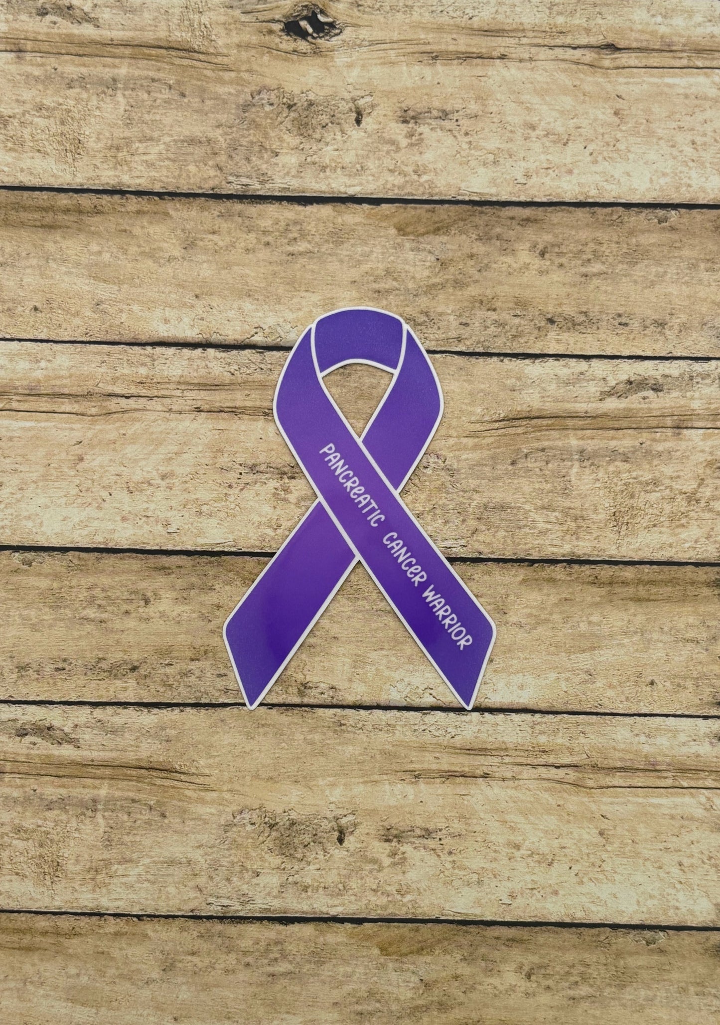 Pancreatic Cancer Warrior Ribbon Sticker