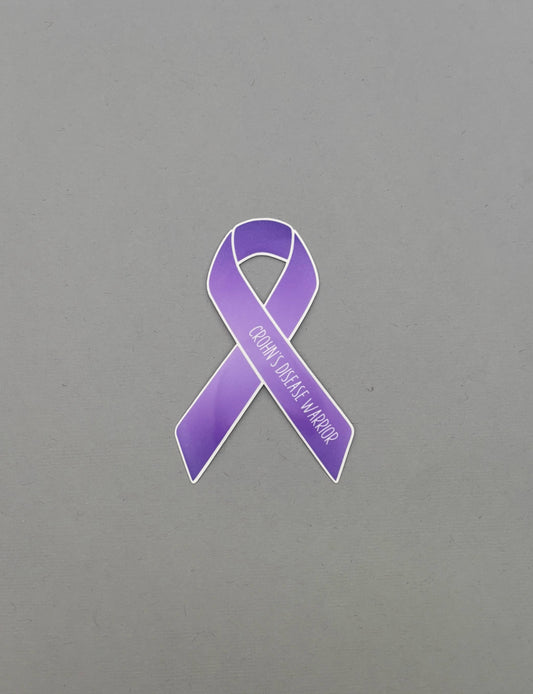 Crohn's Disease Warrior Ribbon Sticker