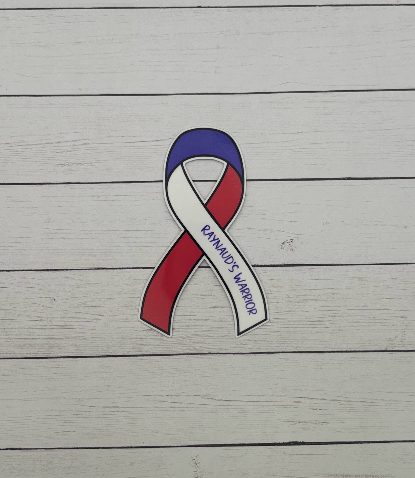 Raynaud's Warrior Ribbon Sticker