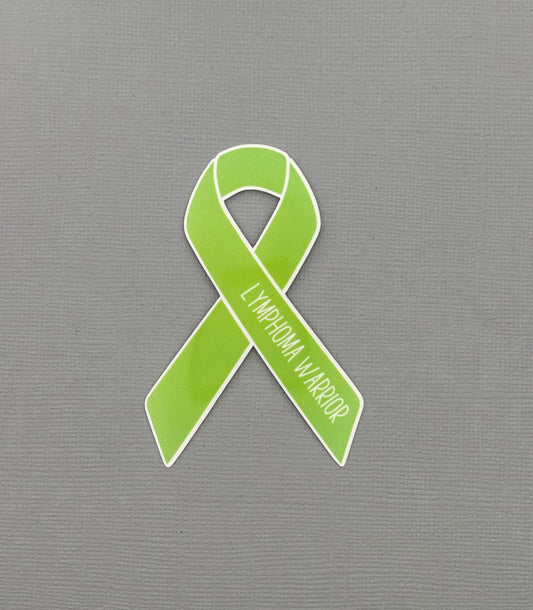Lymphoma Warrior Ribbon Sticker