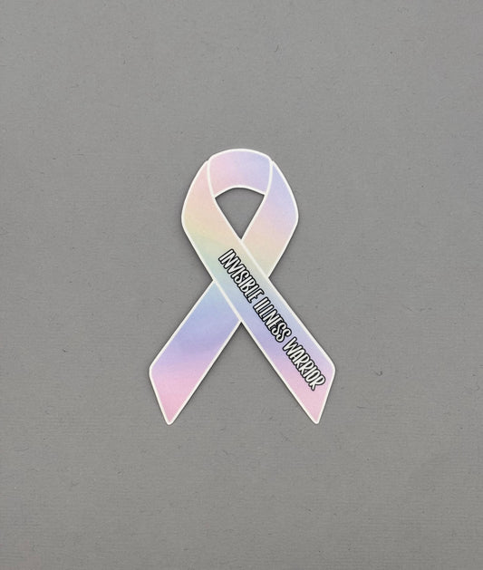 Invisible Illness Warrior Ribbon Sticker