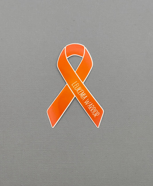 Leukemia Warrior Ribbon Sticker