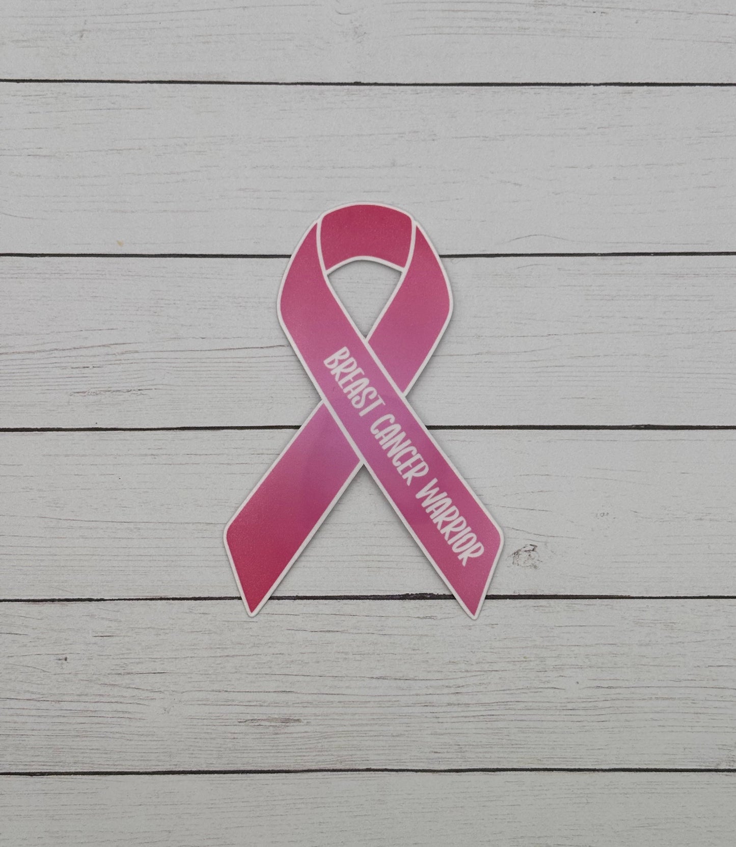 Breast Cancer Warrior Ribbon Sticker