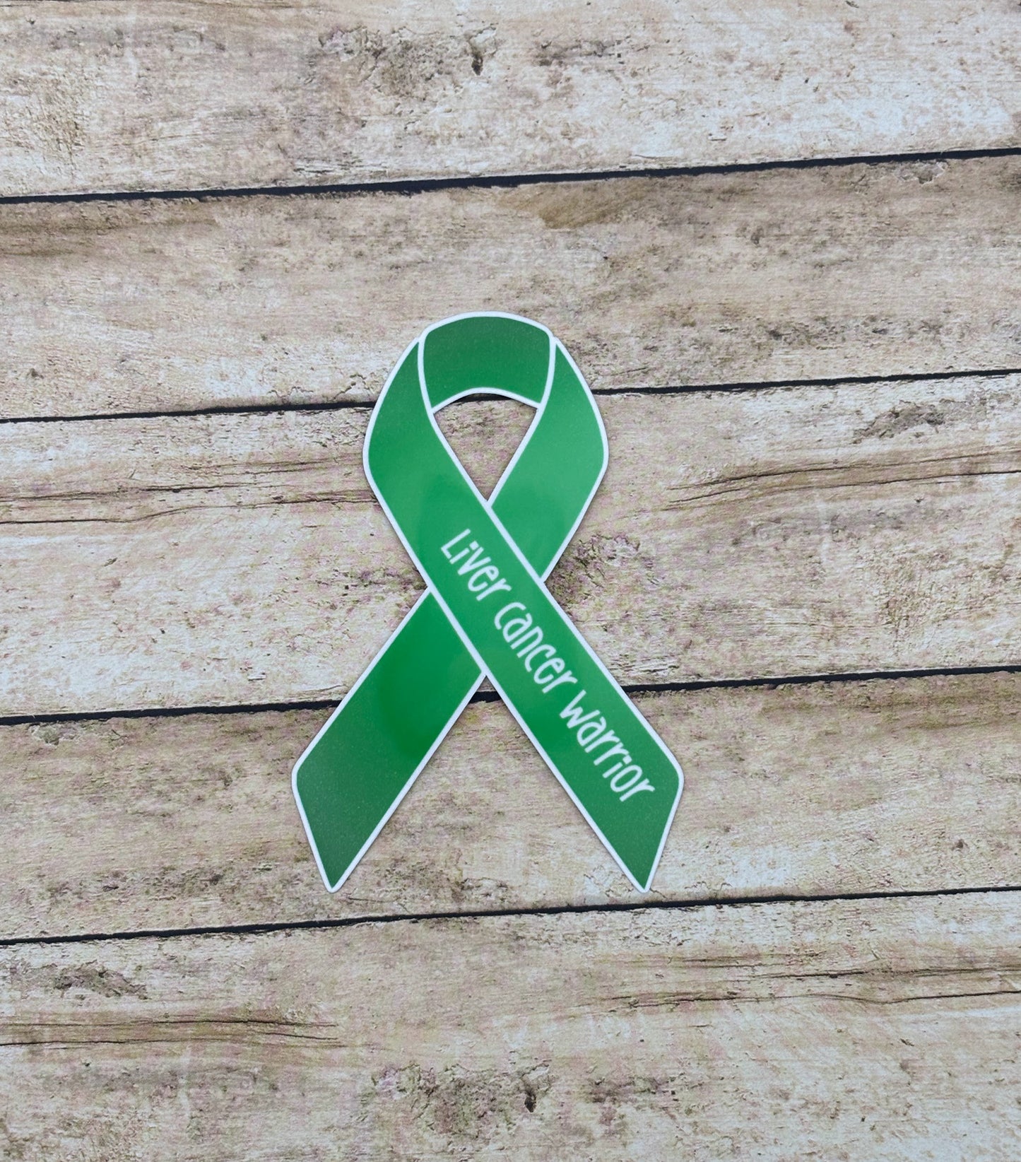 Liver Cancer Warrior Ribbon Sticker