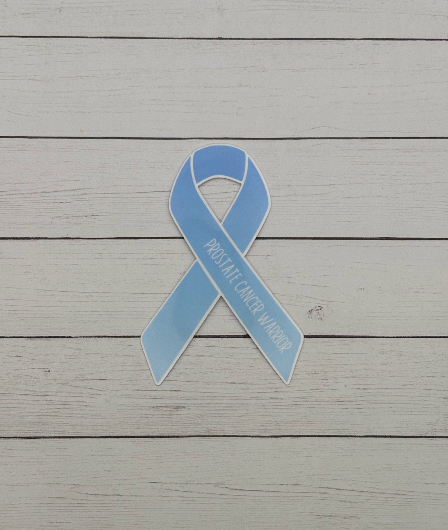 Prostate Cancer Warrior Ribbon Sticker
