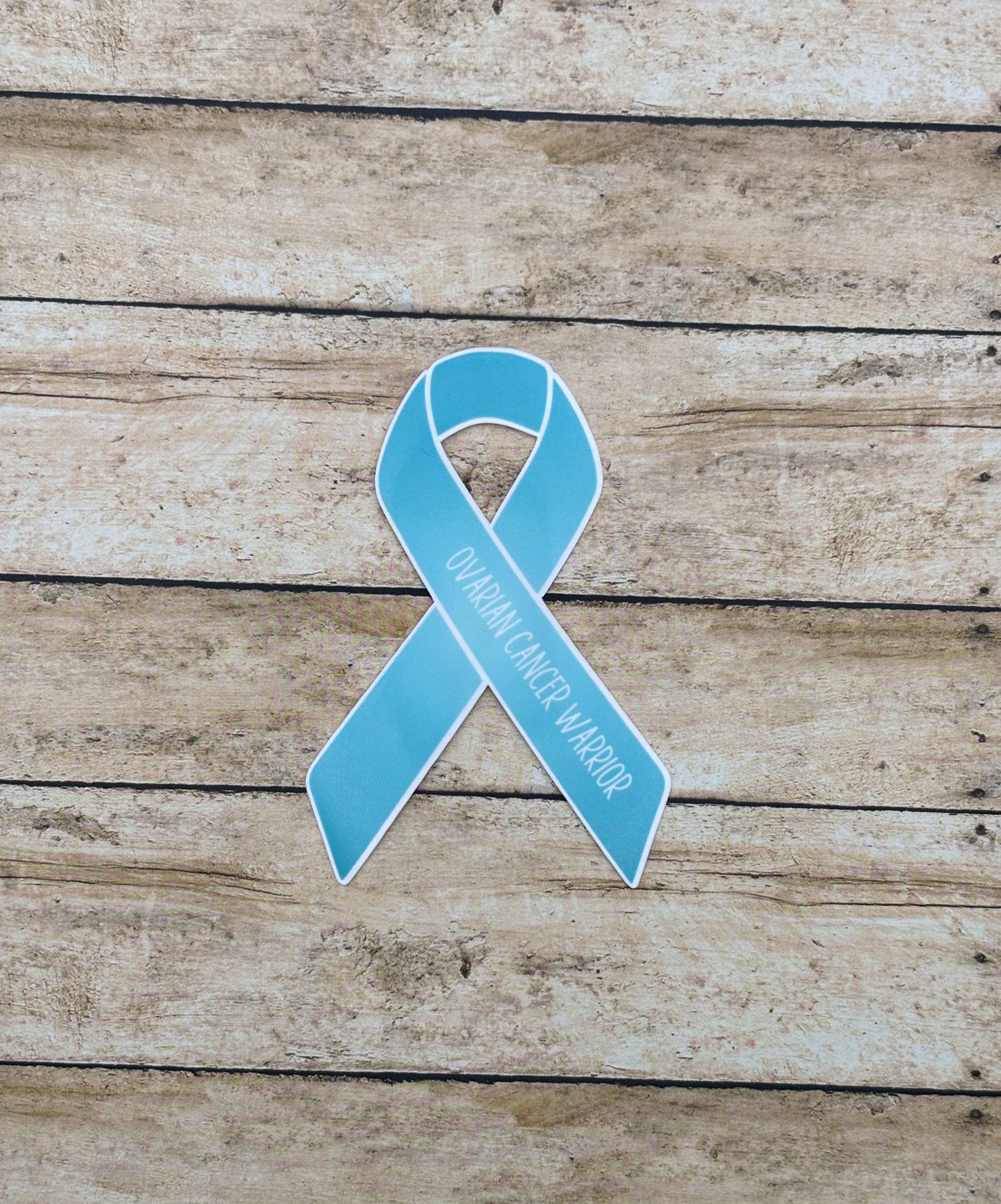 Ovarian Cancer Warrior Ribbon Sticker