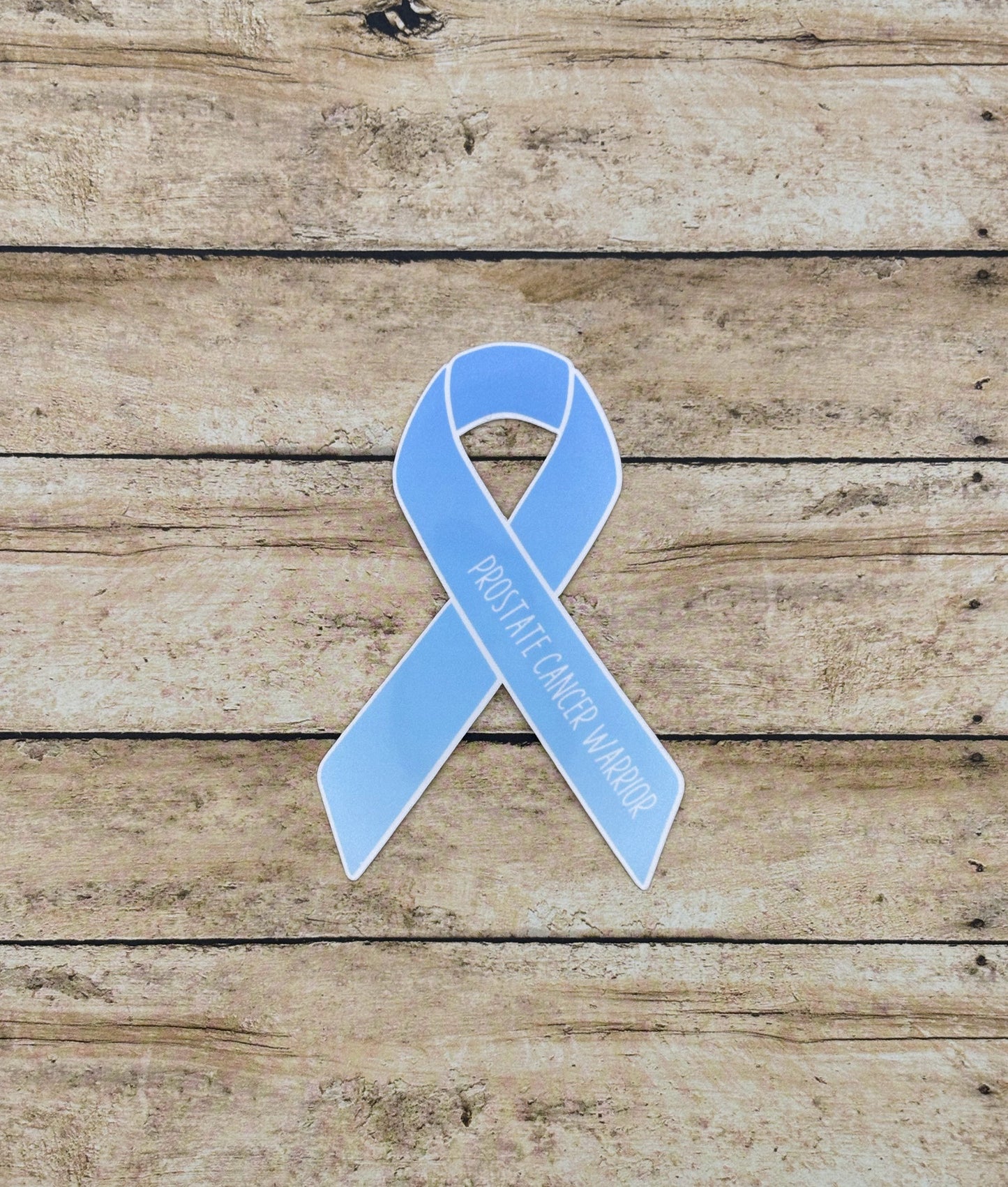 Prostate Cancer Warrior Ribbon Sticker