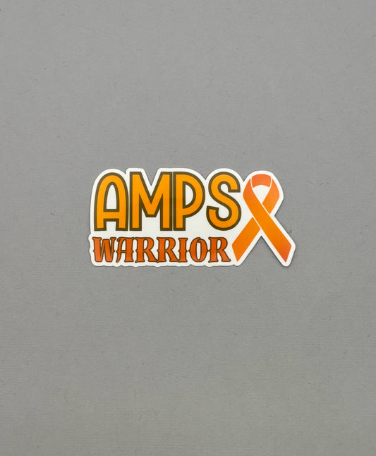 AMPS Warrior with Ribbon Sticker