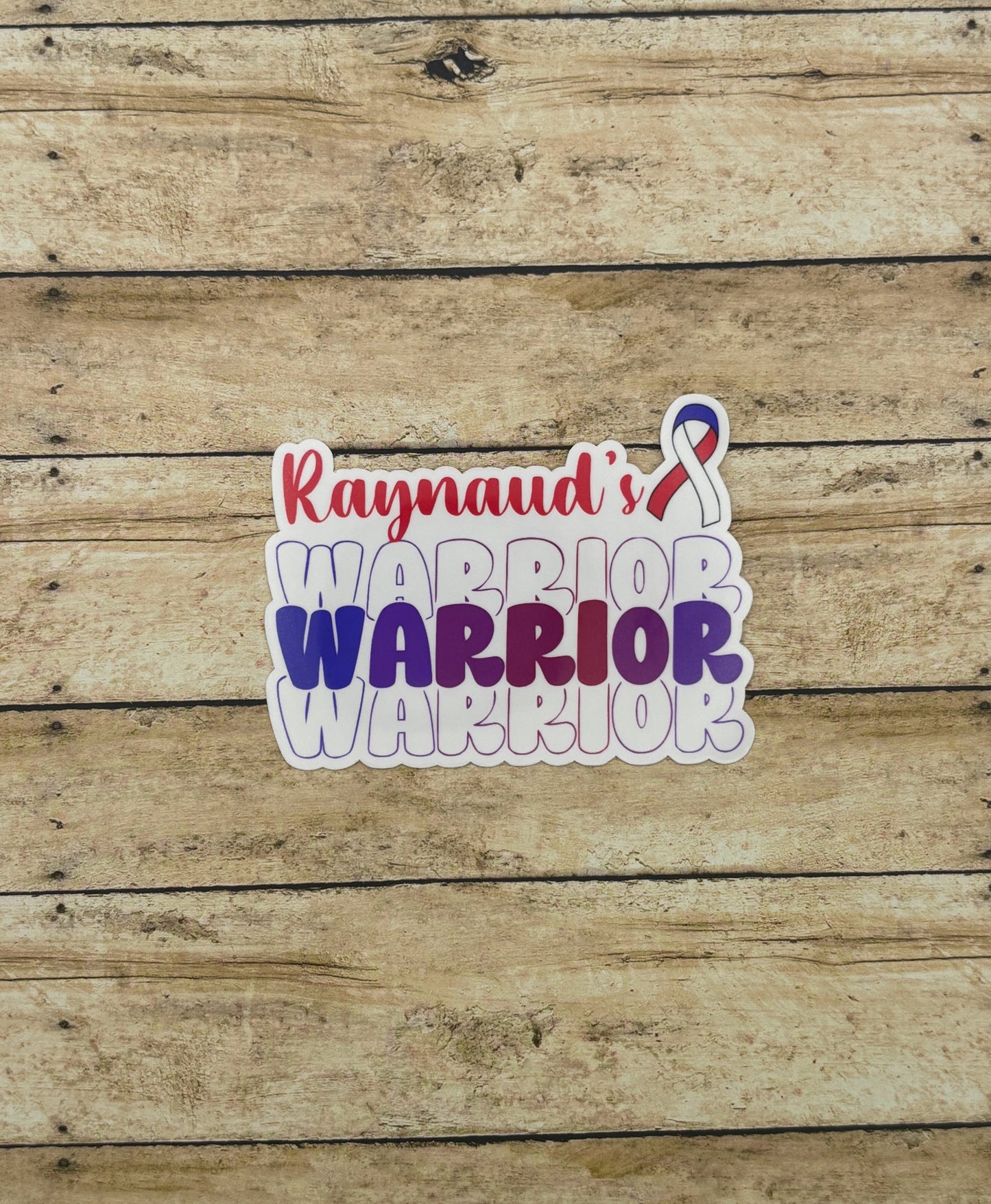 Raynaud's Warrior Sticker