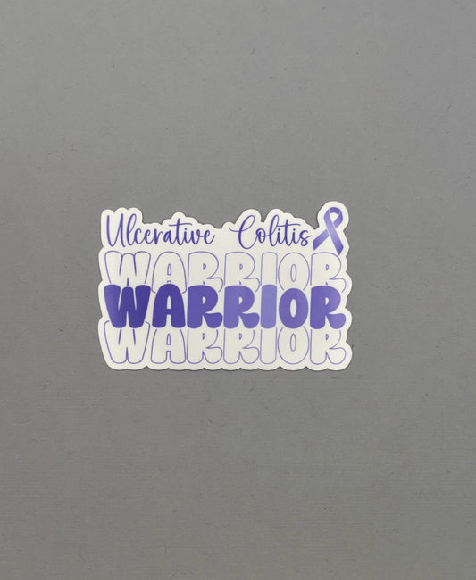 Ulcerative Colitis Warrior Sticker